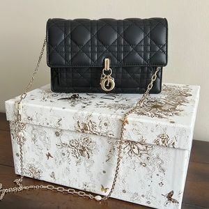 Lady Dior Chain Pouch
